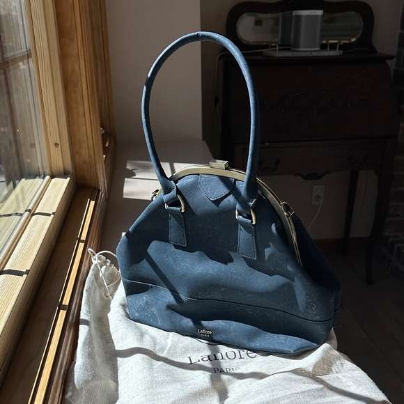 Laflore Paris Handbags - Laflore Paris La Grande Ronde Navy Satchel Backpack Purse